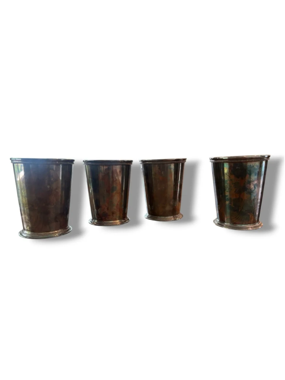 Vintage Patrick Henry Mint Julep Cup Set of 4! Rare! D.M. Boney & Co.